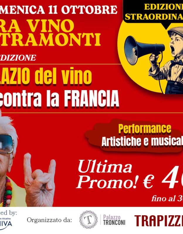 Tra Vino e Tramonti - 11 Ottobre 2026 - Lazy Bird